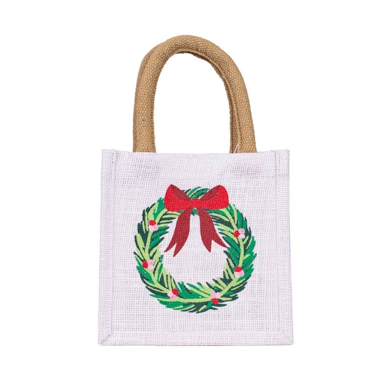 Christmas Tote - Mini with Wreath