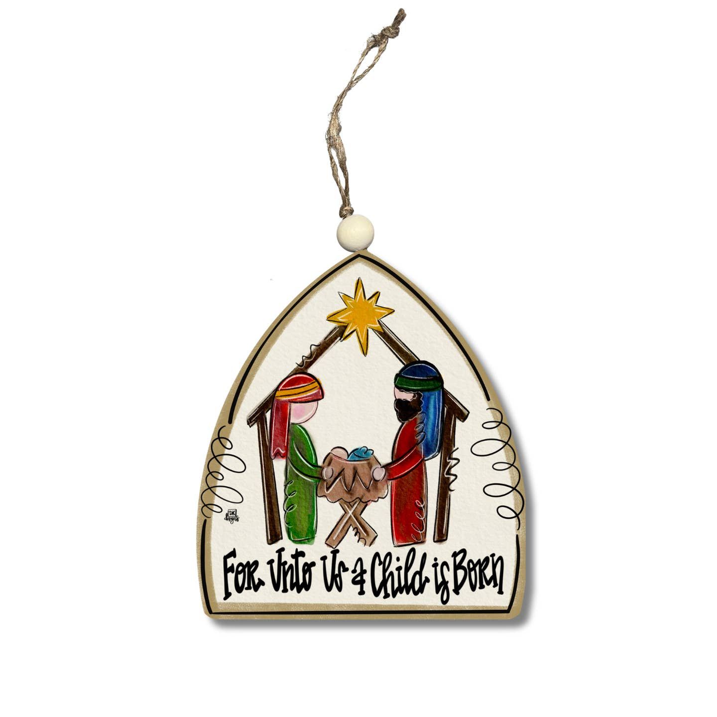DK Designs Christmas Ornament, DK Designs Ornament: Nativity Scene