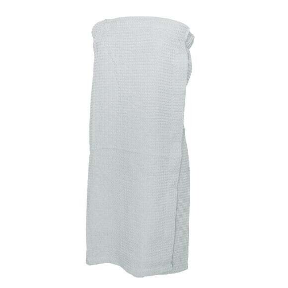 Waffle Weave Towel Wrap Waffle Weave Towel Wrap, Color: White