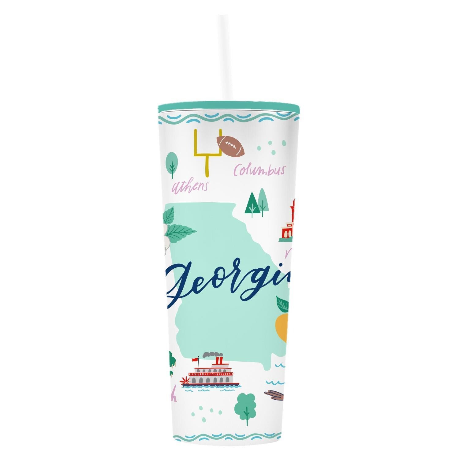 Georgia Straw Tumbler