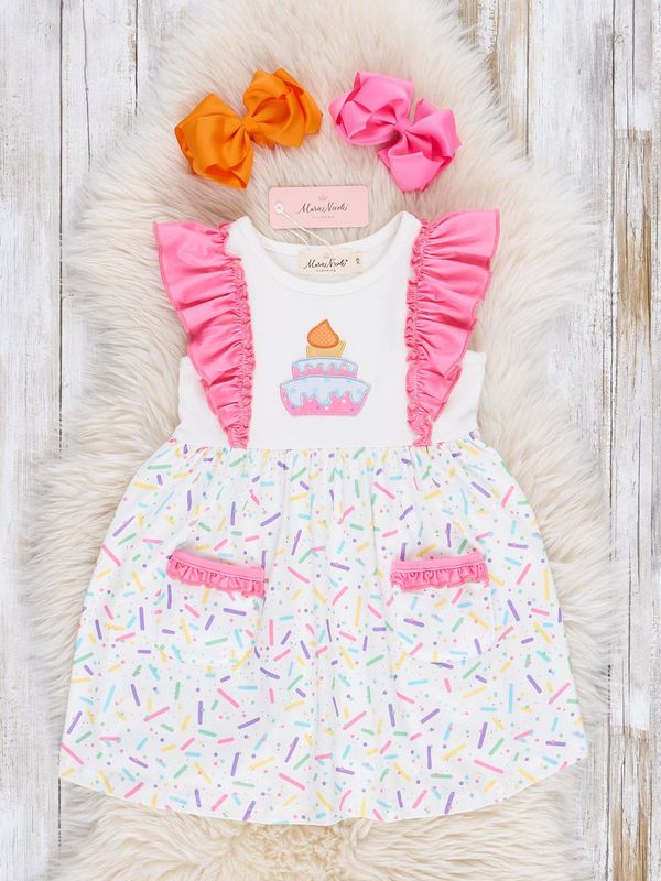 Birthday Sprinkles Ruffle Dress