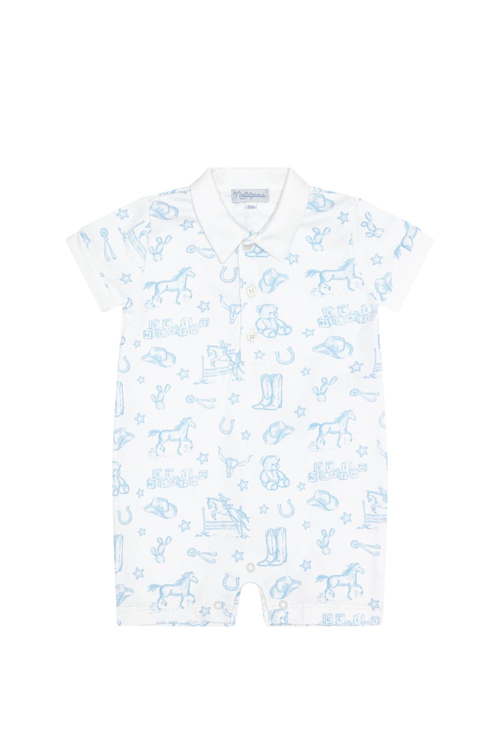 Nellapima Blue Western Toile Romper