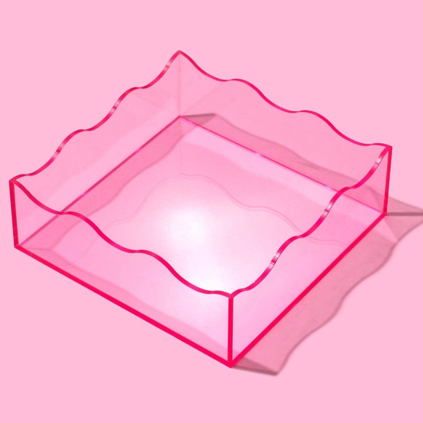 Wavy Acrylic Tray - Square