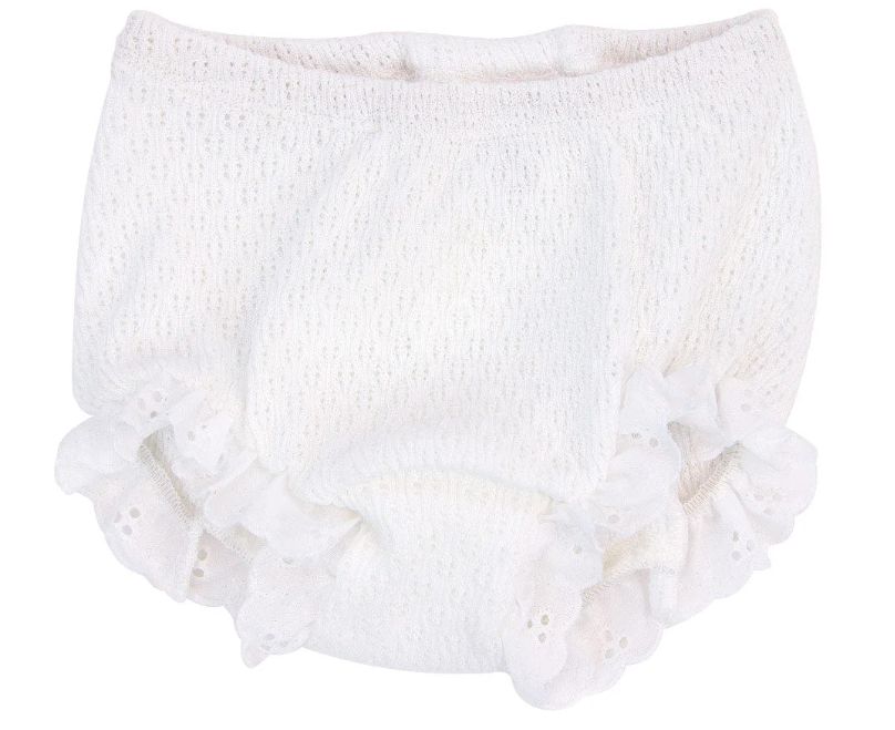 Paty Knit Bloomers Paty Knit Bloomers, Knit Bloomer Color: White, Knit Bloomer Size: Newborn