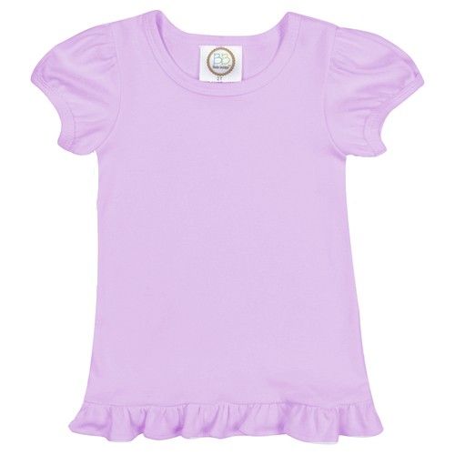 Girls Tee with Ruffled Sleeves