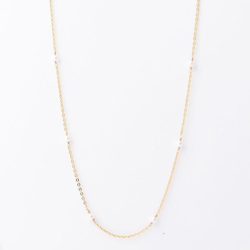 Necklace - Gold with Pearls