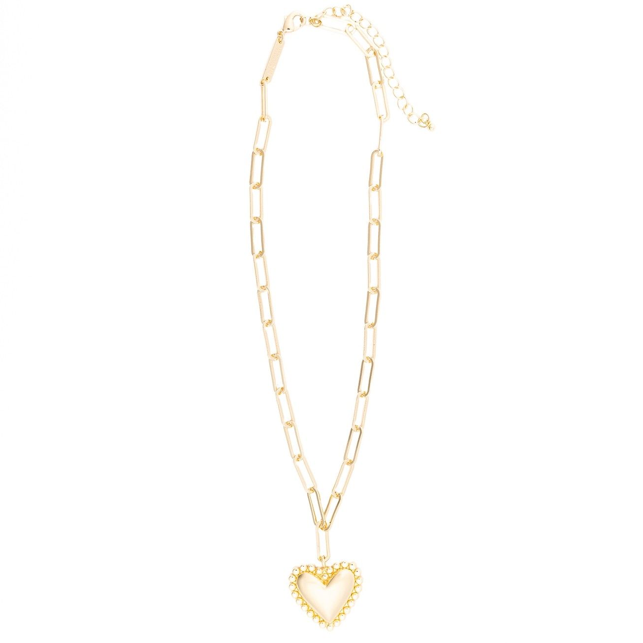 Necklace - Gold Chain with Heart Necklace - Gold Chain with Heart