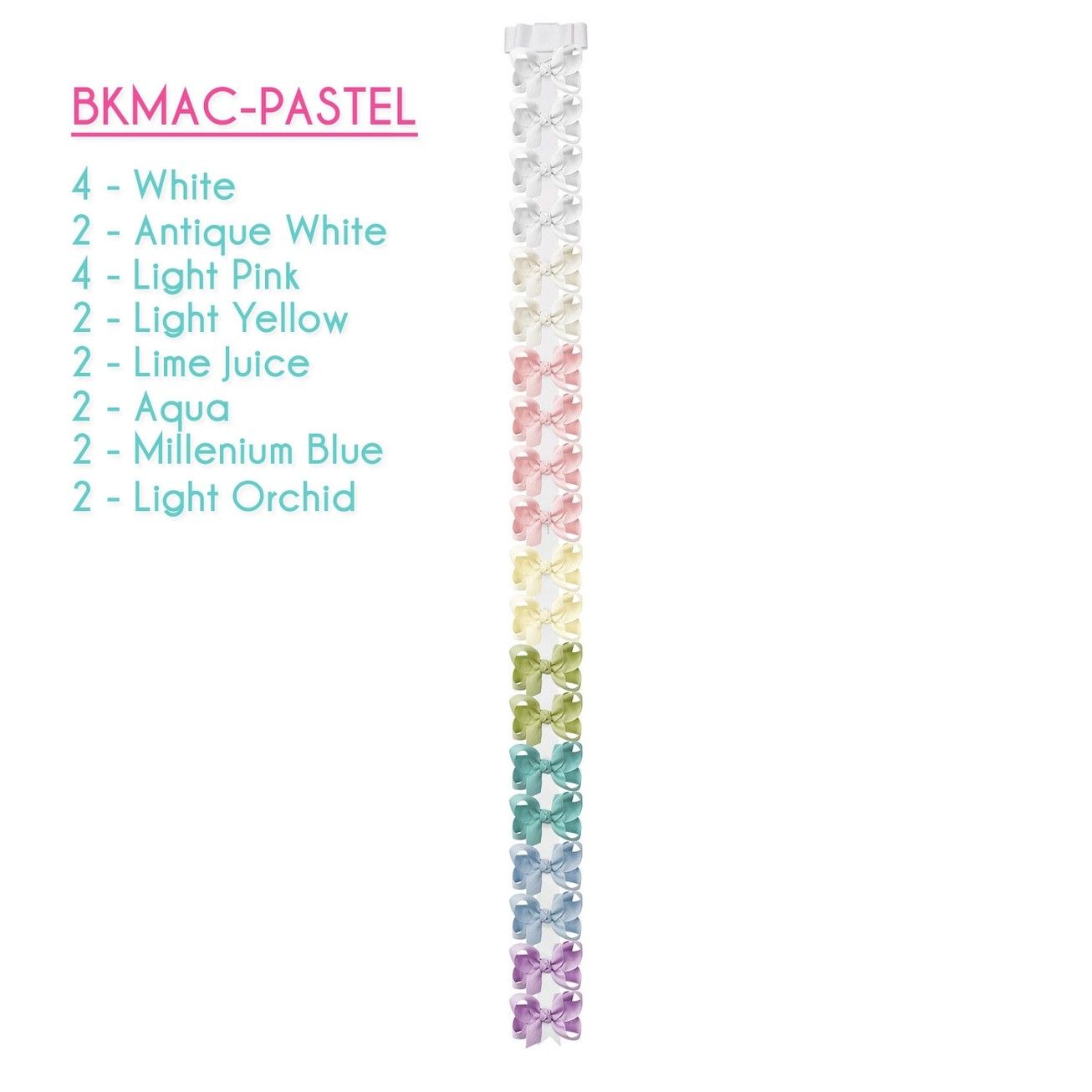 Bow - 3.5", 3.5" Bow Color: White