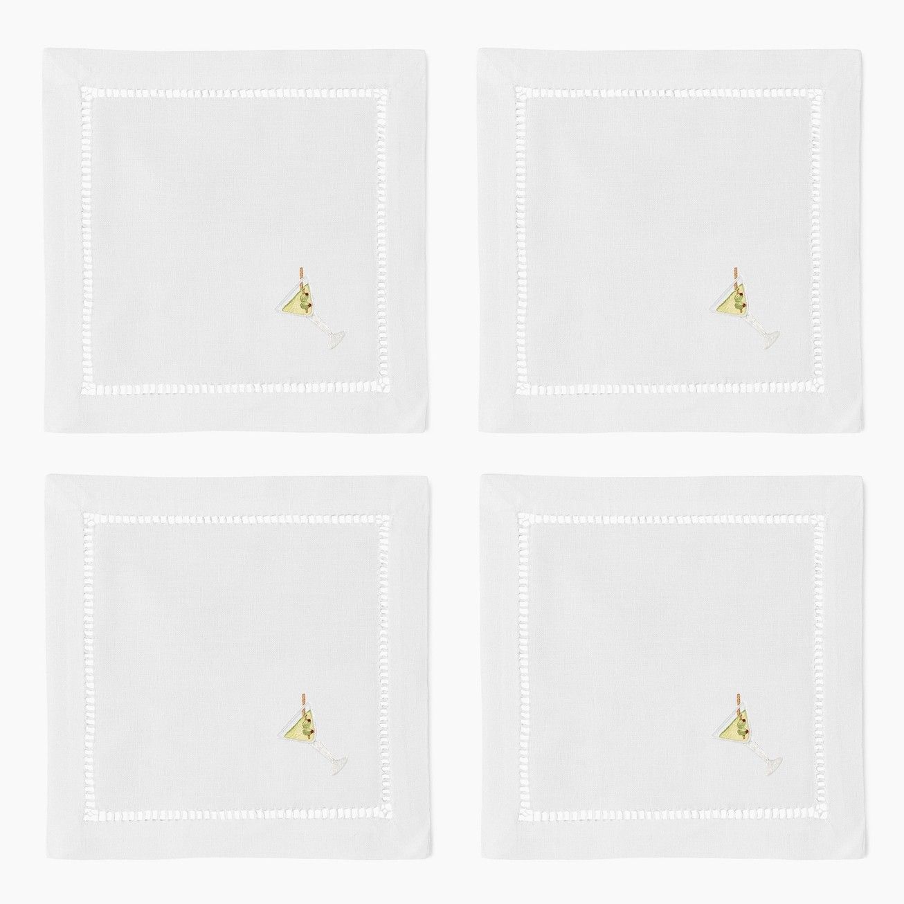 Cocktail Napkins - Dirty Martini (4)