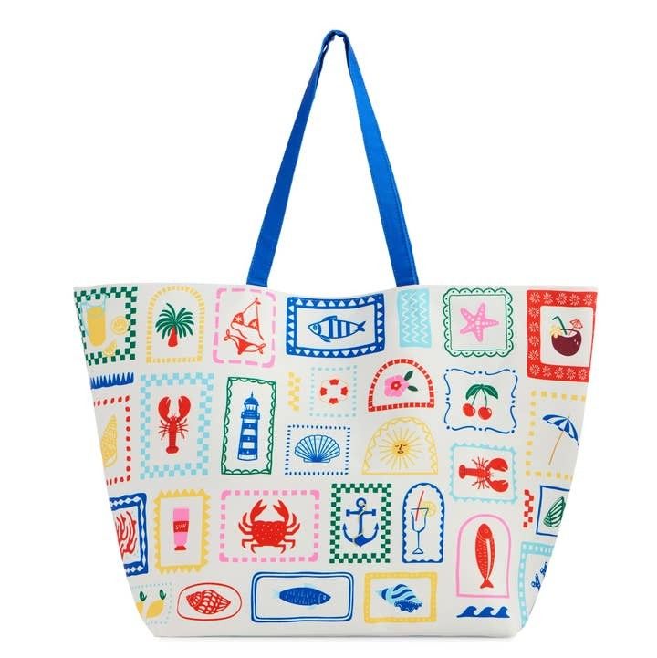 Seaside Print Tote