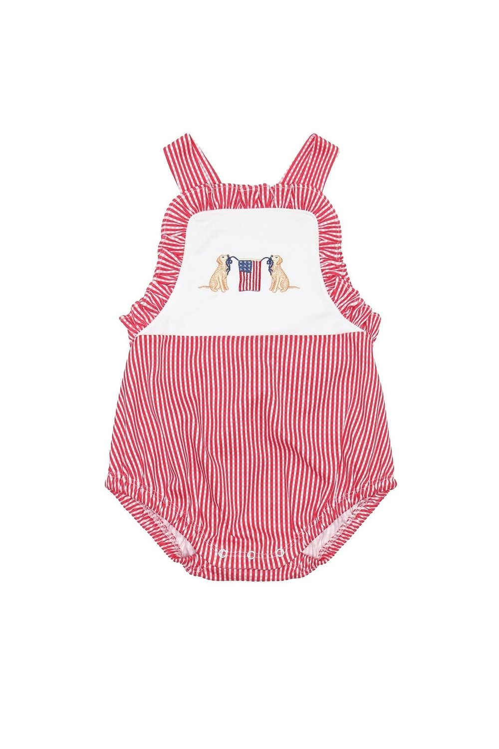 Nellapima Red Gingham American Pups Bubble