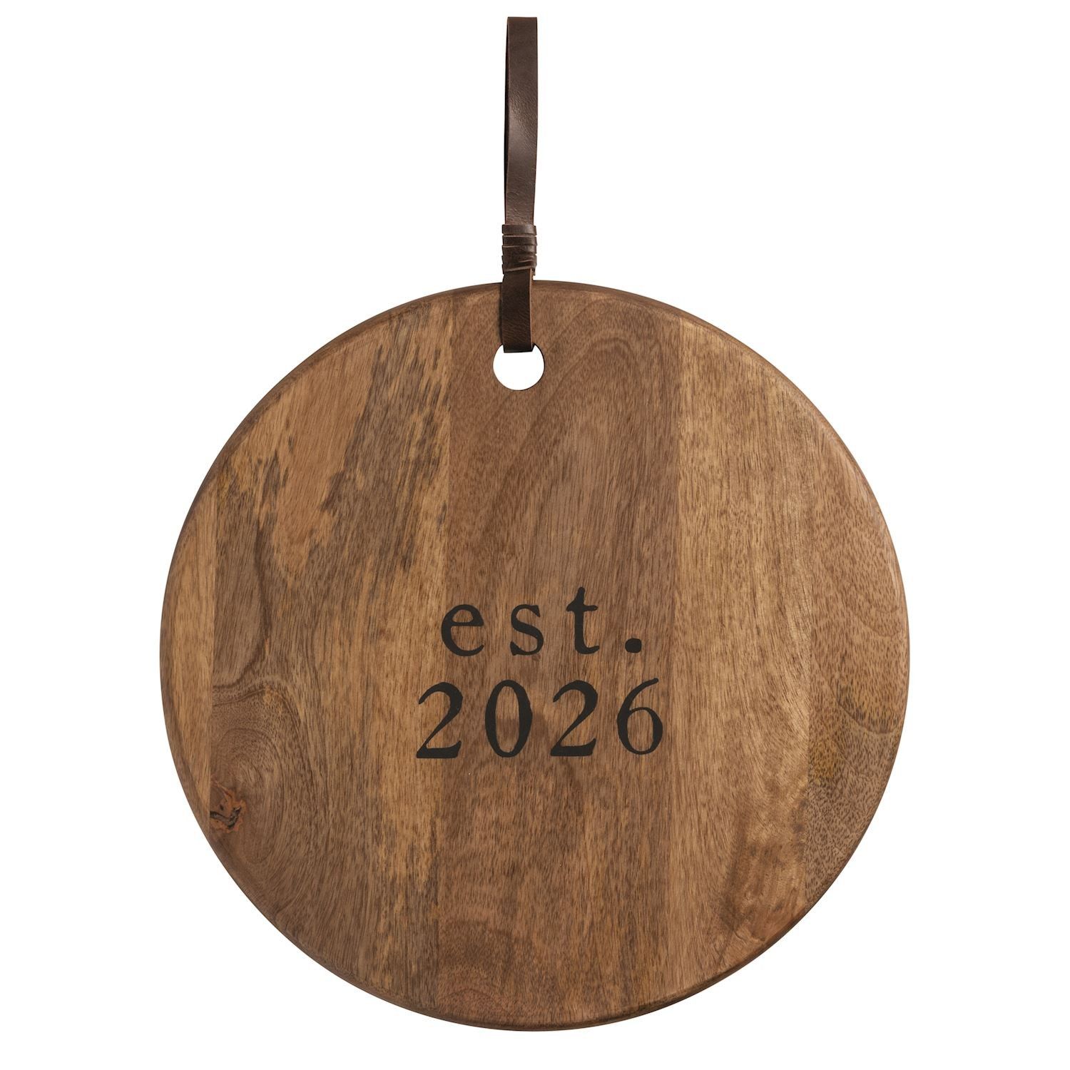 Est. 2026 Round Wood Board