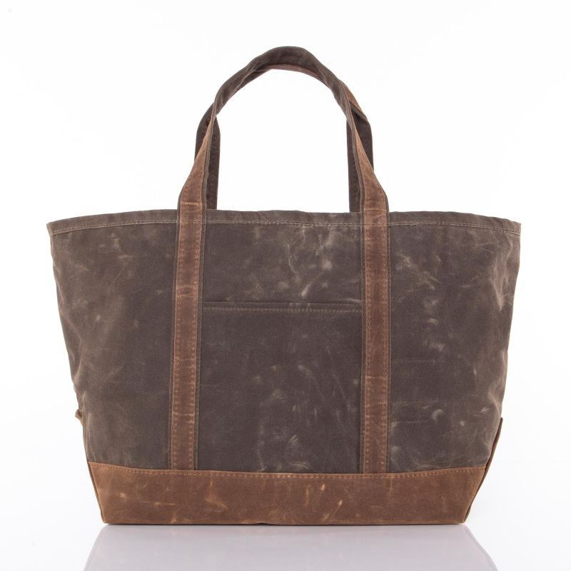 Waxed Canvas Large Classic Tote, Tote Color: Olive