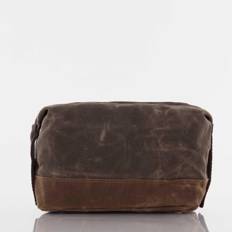 Waxed Canvas Dopp Kit, Dopp Kit Color: Olive
