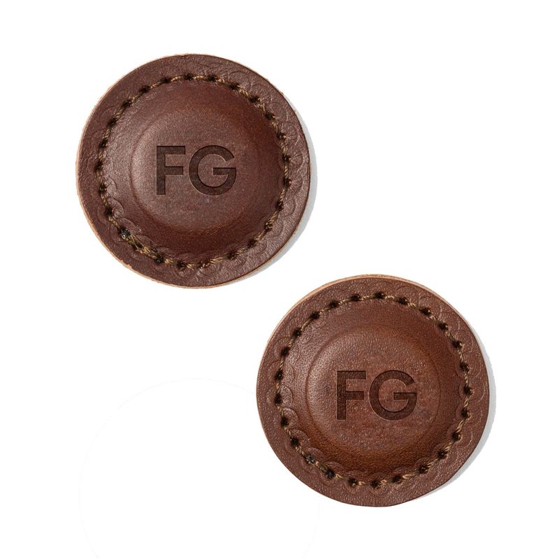 Leather Golf Ball Marker - Set of 2