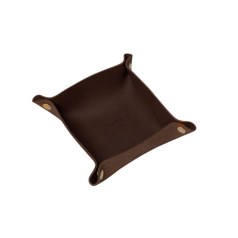 Leather Snap Valet Tray