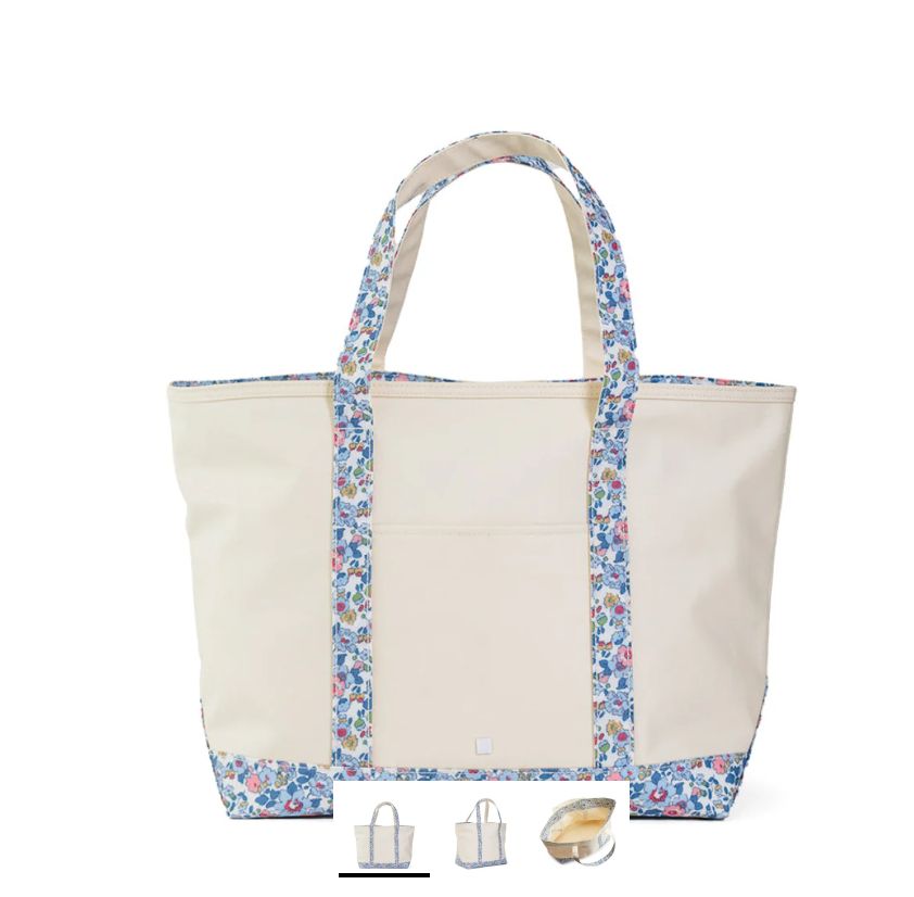 TRVL Maxi Tote, Tote Trim Color: Blue/Pink Floral