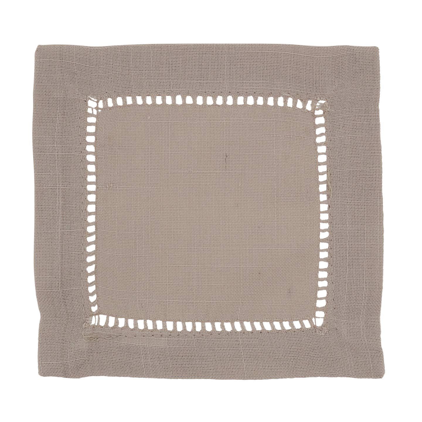 Hemstitched Cocktail Napkin
