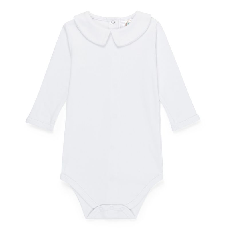 Baby Boy's Long Sleeve Peter Pan Collar Onesie