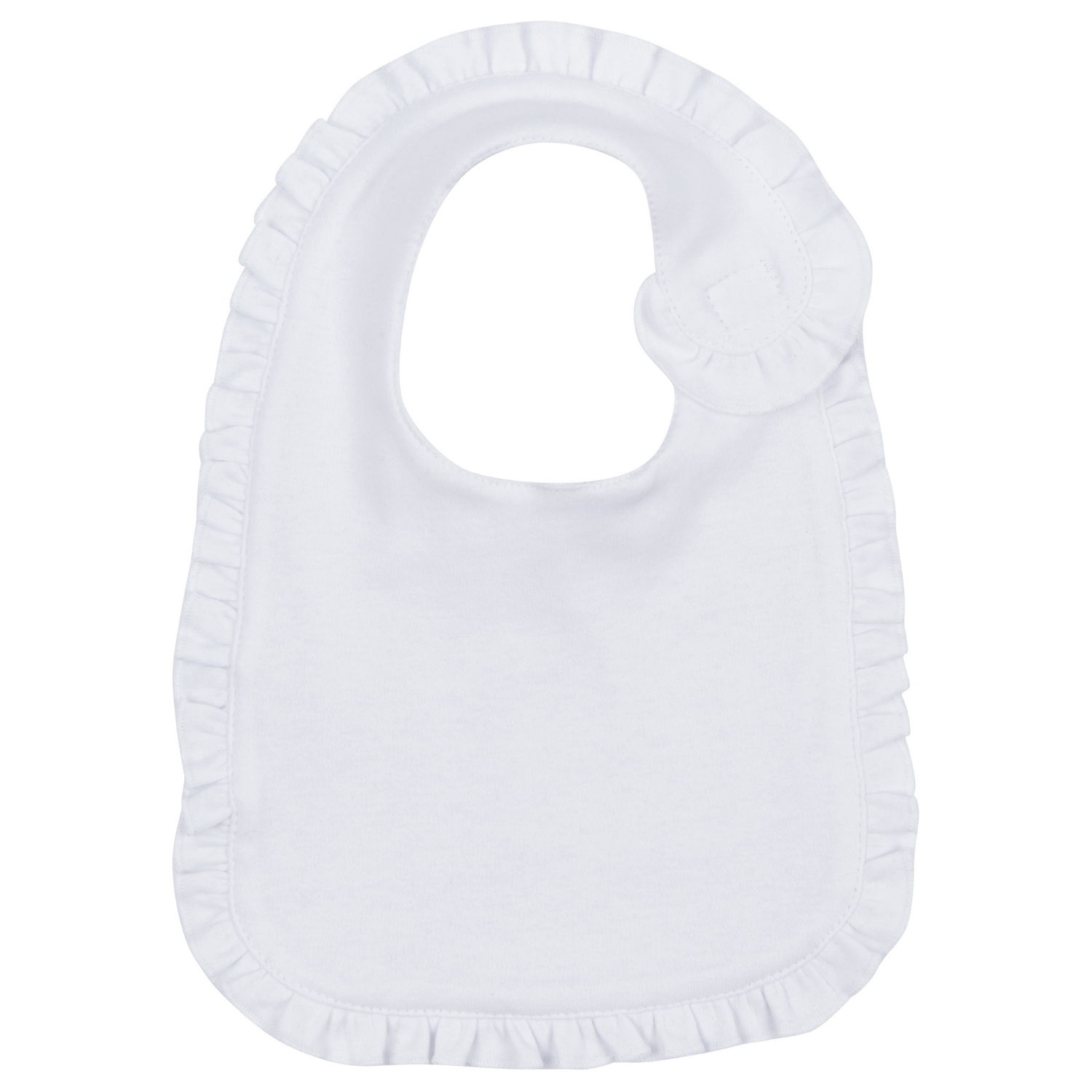 Cotton Baby Bib with Ruffle