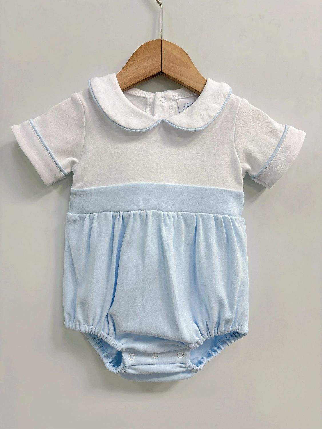 Piped Baby Boys Bubble