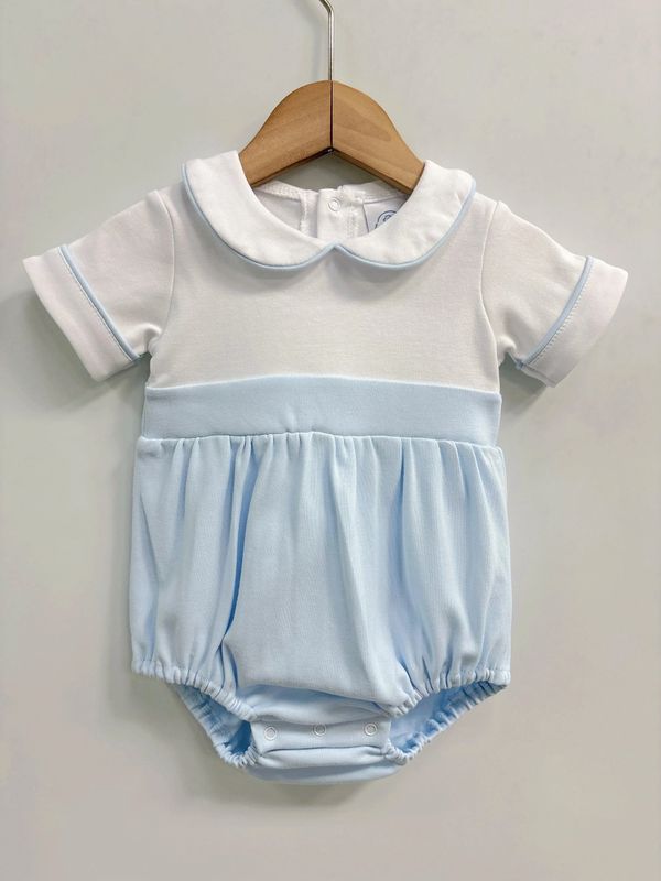 Piped Baby Boys Bubble