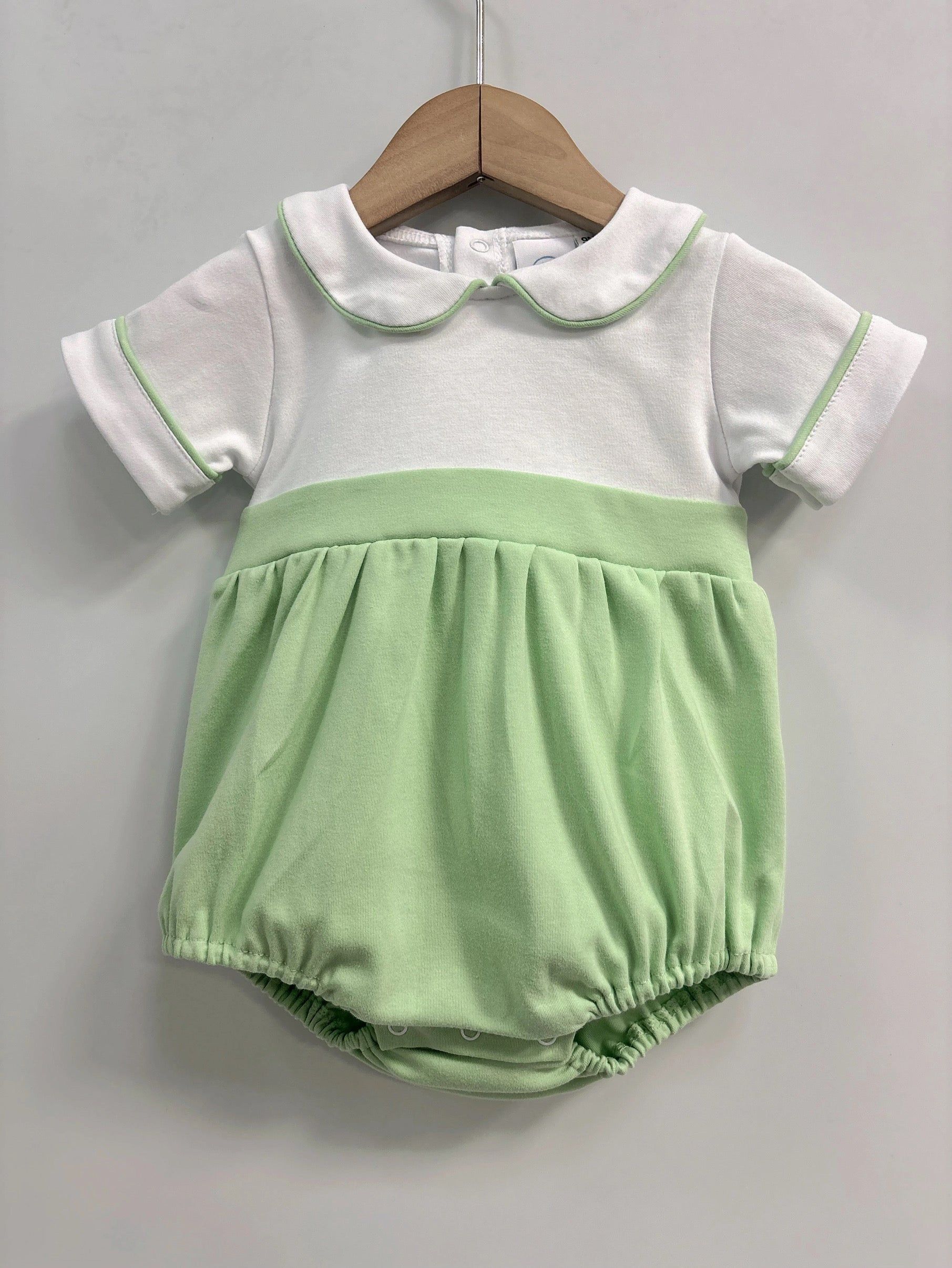 Piped Baby Boys Bubble