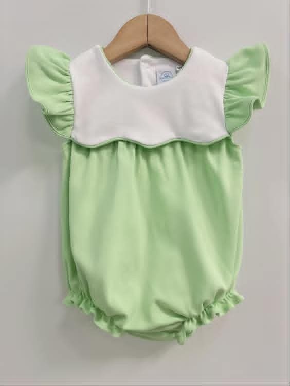 Piped Baby Girls Bubble