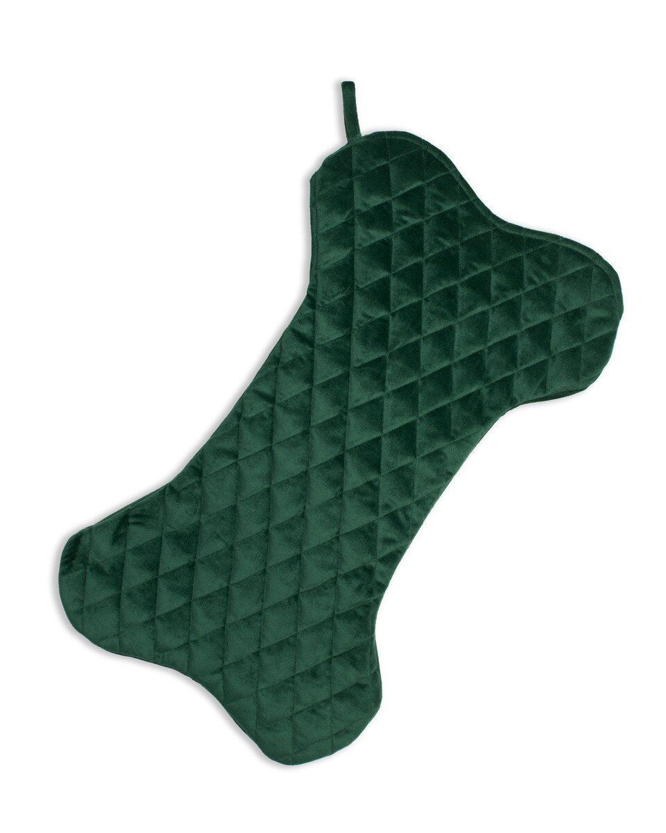 Christmas Stocking - Quilted Dog Bone Christmas Stocking - Quilted Dog Bone