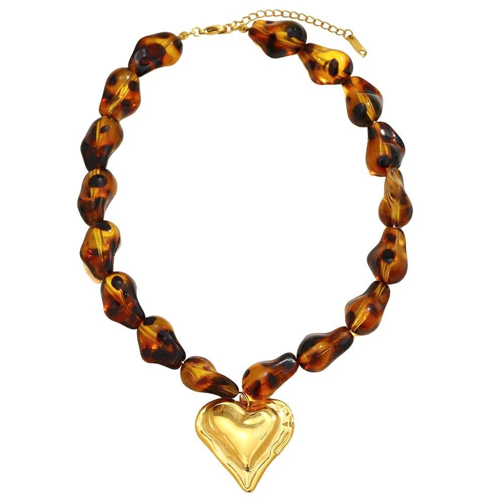 Necklace - Tortoise with Heart