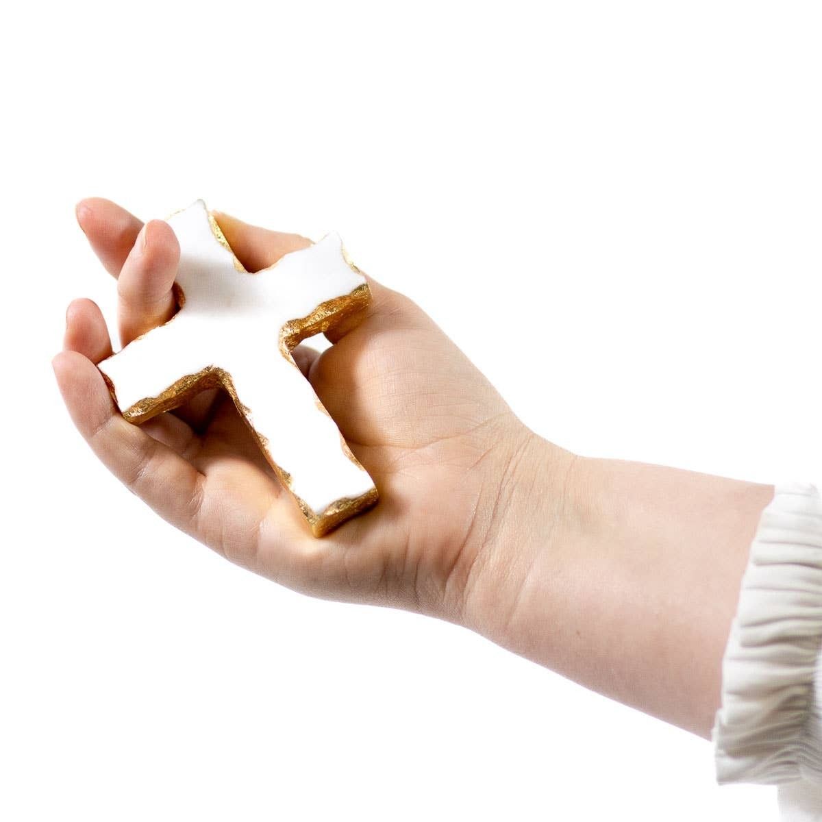 Marble Handheld Prayer Cross