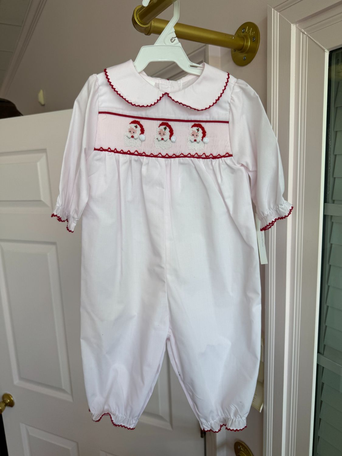 BB Pink Santa Romper