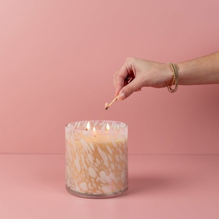 Sweet Grace Candle - Iridescent White 24oz. Sweet Grace Candle - Iridescent White 24oz.