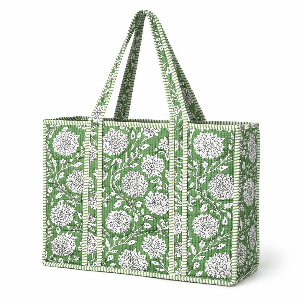 Quilted Tote Bag - Patterned