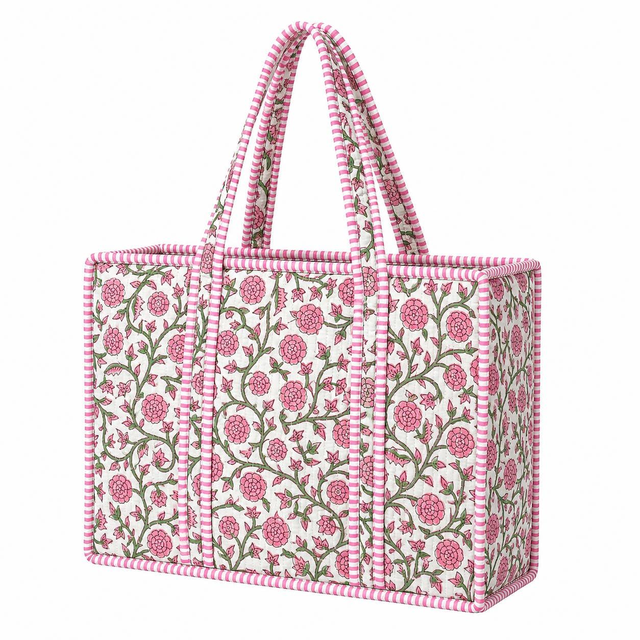 Quilted Tote Bag - Patterned