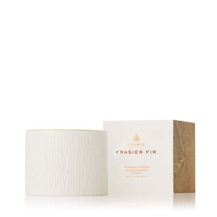 Frasier Fir Gilded Ceramic Candle 6oz.