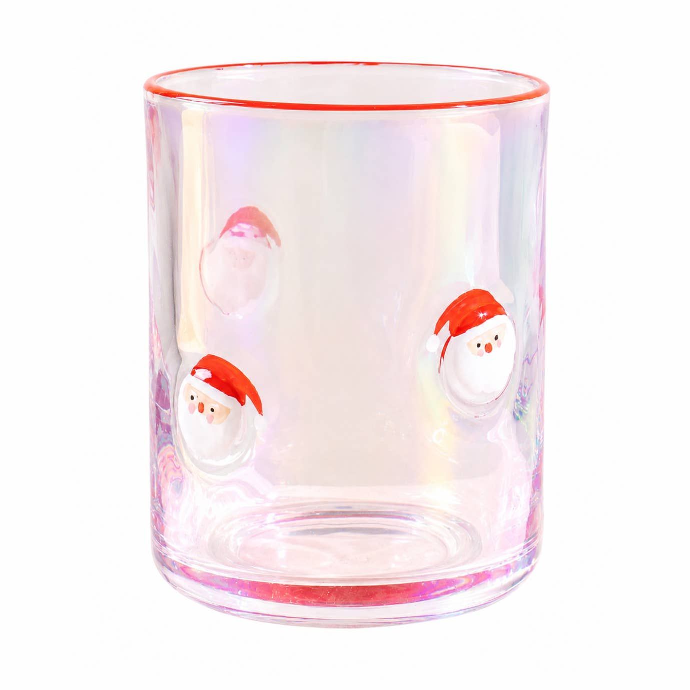 Christmas Santa Icon Glass Christmas Santa Icon Glass