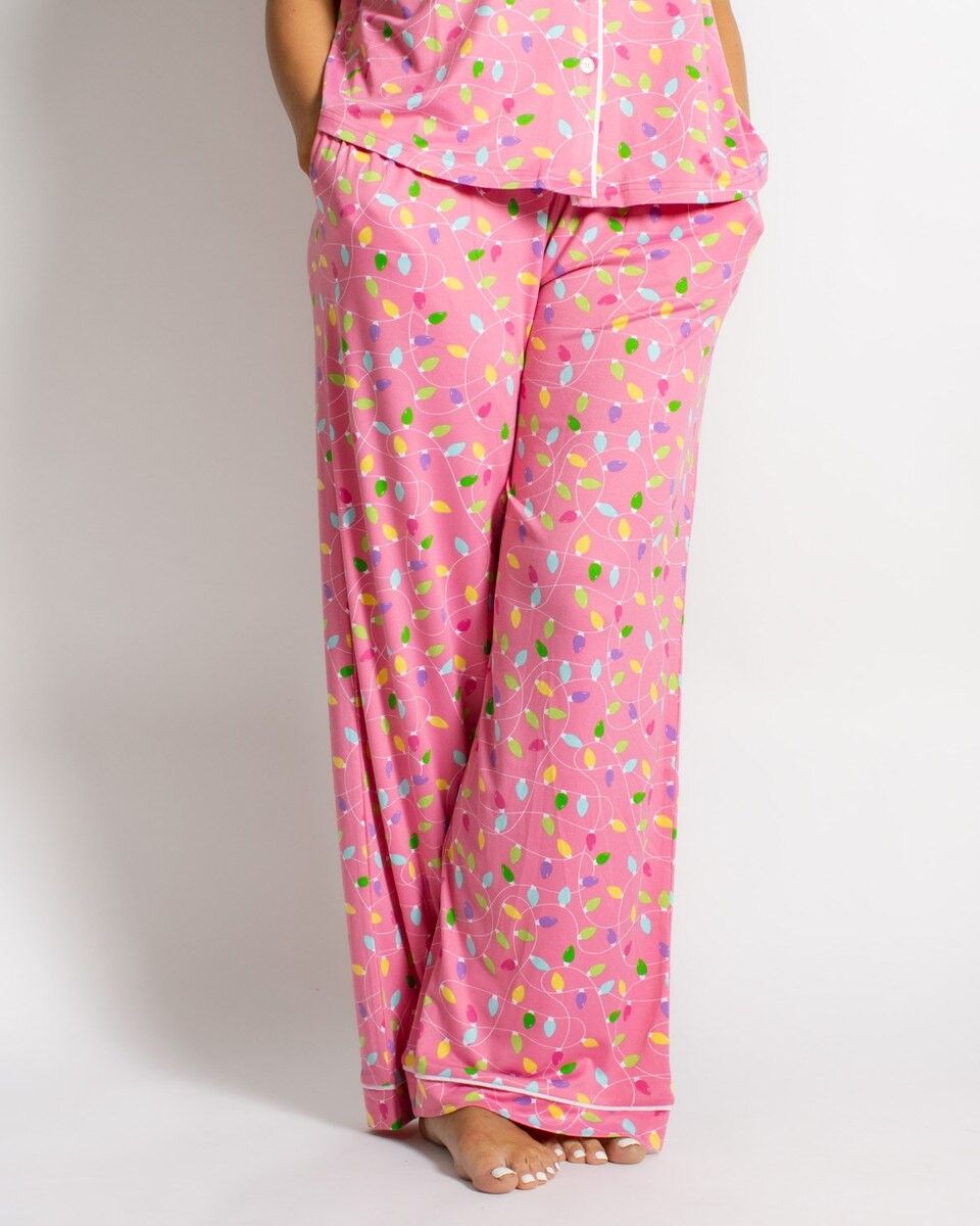 Christmas PJ's - Pink Lights - Pants
