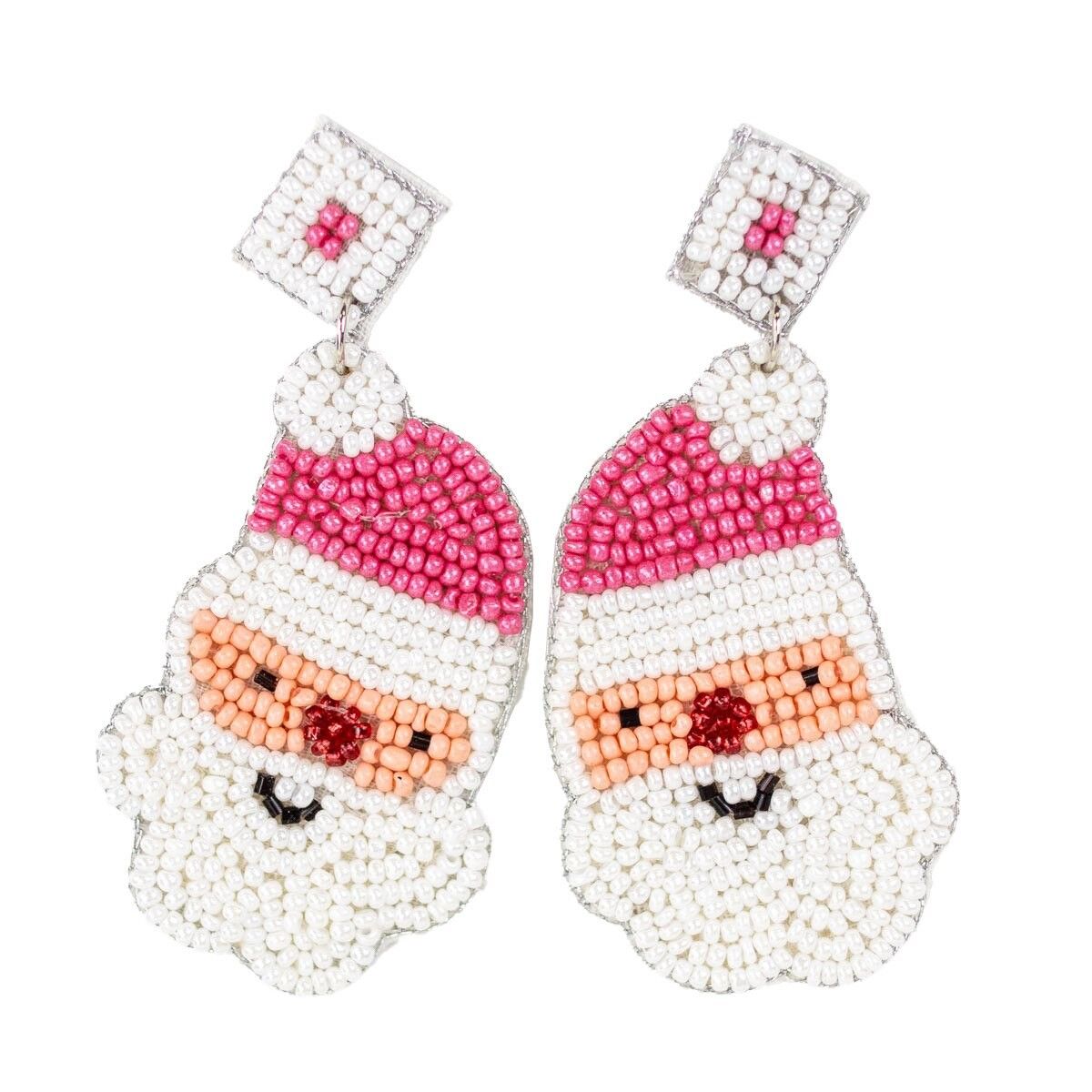 Christmas Beaded Earrings