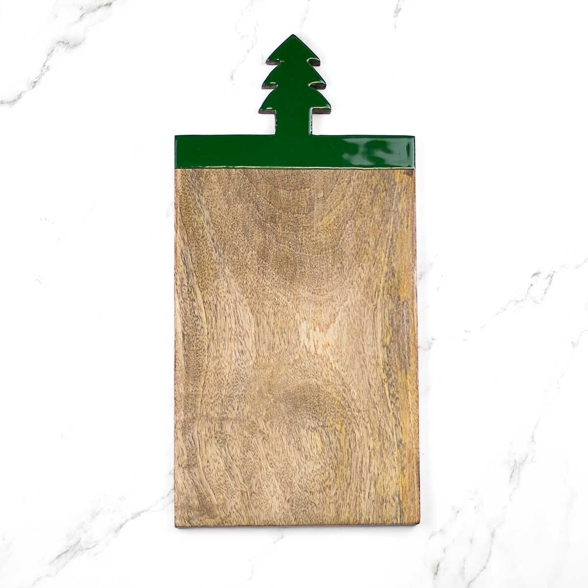 Christmas Tree Handle Serving Board