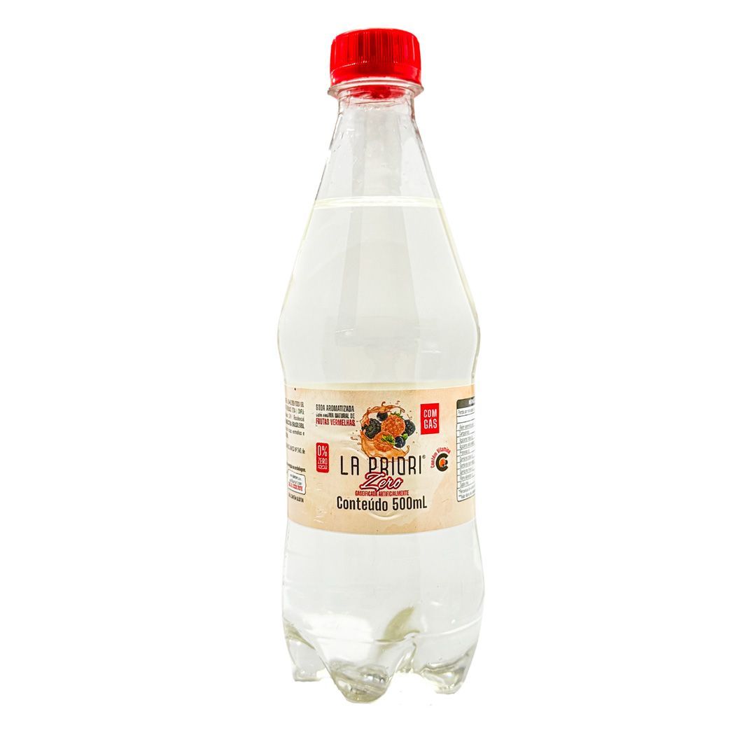 Pacote Água Mineral La Priori Zero | Saborizada de Frutas Vermelhas Zero Açúcar | 12x500ml