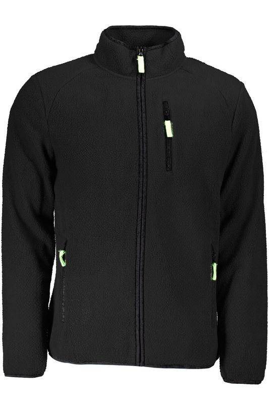 NORWAY 1963 FELPA CON ZIP UOMO NERO NORWAY 1963 FELPA CON ZIP UOMO NERO