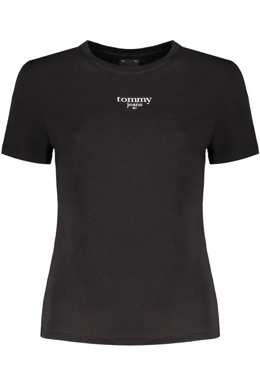 TOMMY HILFIGER T-SHIRT MANICHE CORTE DONNA NERO TOMMY HILFIGER T-SHIRT MANICHE CORTE DONNA NERO