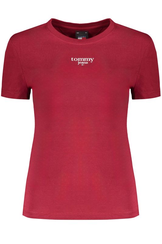 TOMMY HILFIGER T-SHIRT MANICHE CORTE DONNA ROSSO TOMMY HILFIGER T-SHIRT MANICHE CORTE DONNA ROSSO