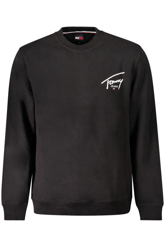 TOMMY HILFIGER FELPA SENZA ZIP UOMO NERO TOMMY HILFIGER FELPA SENZA ZIP UOMO NERO