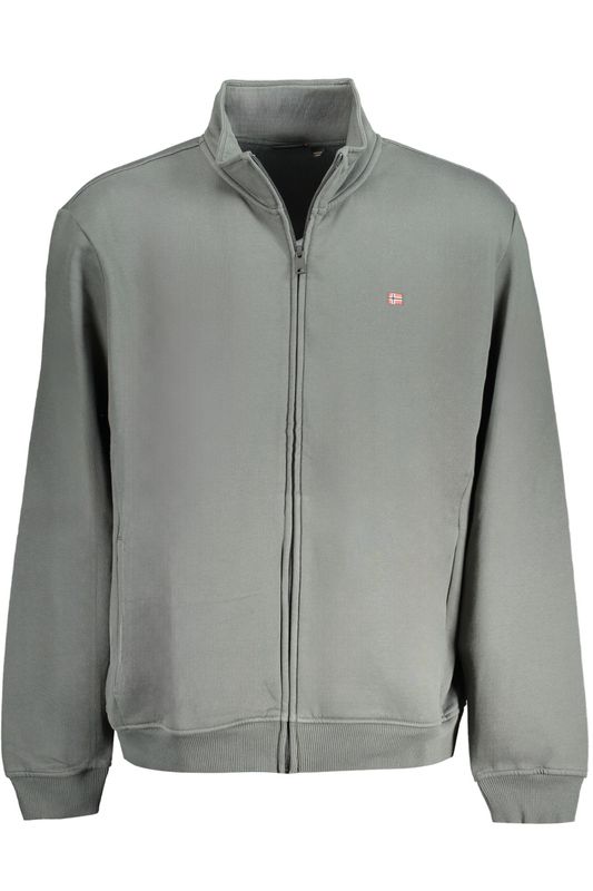 NAPAPIJRI FELPA CON ZIP UOMO VERDE NAPAPIJRI FELPA CON ZIP UOMO VERDE