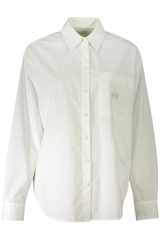CALVIN KLEIN CAMICIA MANICHE LUNGHE DONNA BIANCO CALVIN KLEIN CAMICIA MANICHE LUNGHE DONNA BIANCO