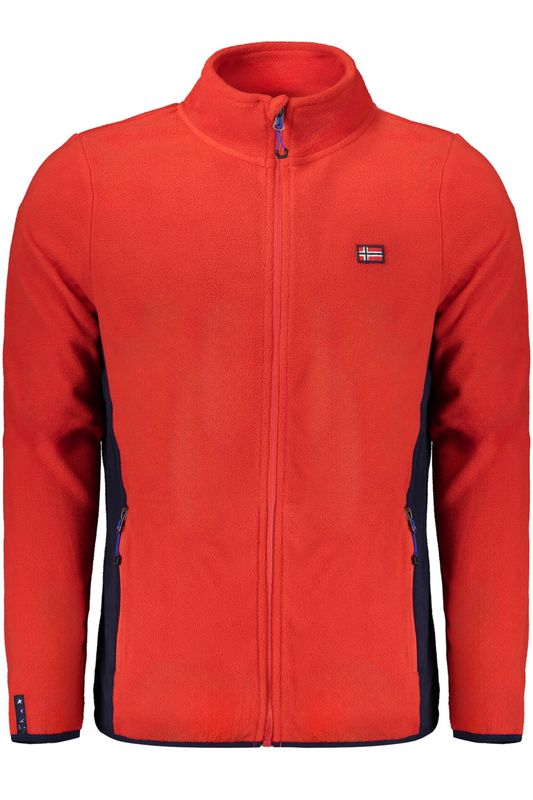 NORWAY 1963 FELPA CON ZIP UOMO ROSSO NORWAY 1963 FELPA CON ZIP UOMO ROSSO