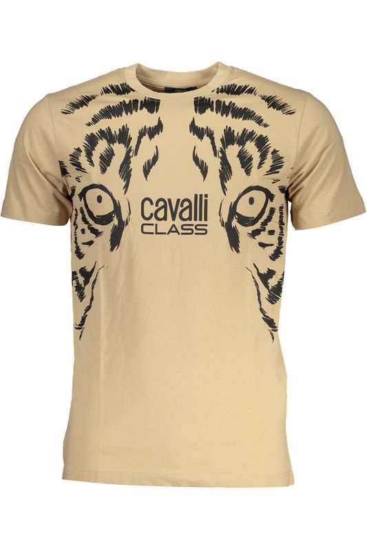 CAVALLI CLASS T-SHIRT MANICHE CORTE UOMO BEIGE CAVALLI CLASS T-SHIRT MANICHE CORTE UOMO BEIGE