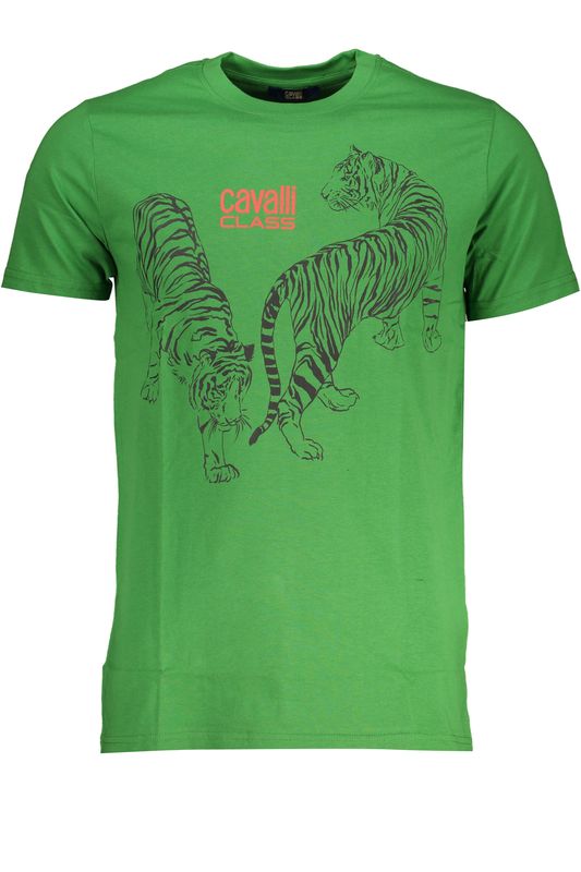 CAVALLI CLASS T-SHIRT MANICHE CORTE UOMO VERDE CAVALLI CLASS T-SHIRT MANICHE CORTE UOMO VERDE